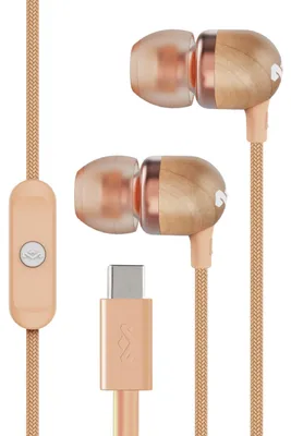 Produktbild von House Of Marley Smile Jamaica In-Ear-Kopfhörer mit Kabel USB-C - 9,2-mm-Treiber, Integriertes Mikrofon, Verhedderungsfreies Kabel, Nachhaltige Materialien, Kupfer