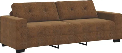 Produktbild von 3-Sitzer Sofa Braun 180 cm Kunstleder, Schlafsofas DesignMöbel Neu