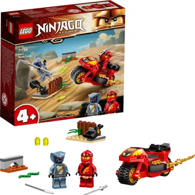 Produktbild von LEGO 71734 NINJAGO Kais Feuer-Bike, Motorrad Spielzeug Set mit Figuren, ab 4 Jahre