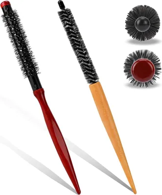 Produktbild von 2er Set Professionelle Mini Rundbürsten für Haarstyling Locken Volumen 26cm