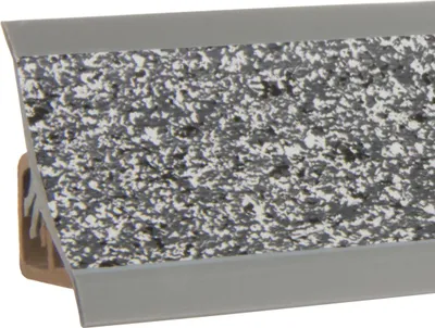 Produktbild von HOLZBRINK Küchenabschlussleiste Granit dunkel Küchenleiste PVC Wandabschlussleiste Arbeitsplatten 23x23 mm 150 cm