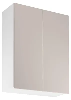 Image de Meuble haut de cuisine SALERNO - largeur 80 cm, blanc/beige