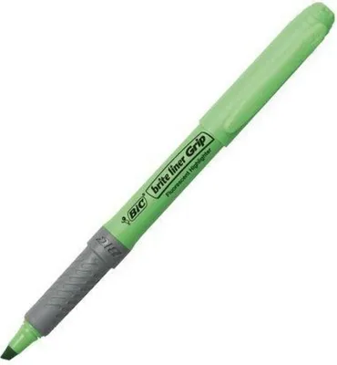 Productafbeelding van Markeerstift BIC Grip, groen | Verpakking van 12 stuks | 12 stuks
