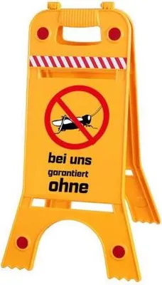 Produktbild von Warnaufsteller Dachaufsteller - Insektenverbot  ca. 28 x 64cm - 308547-1