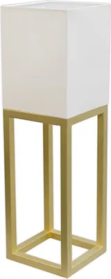 Produktbild von Näve Leuchten Tischleuchte ALFA mit E27 Tischleuchte ALFA mit E27 Tischleuchten - Tischleuchte "ALFA", Tischlampe im Klassik Stil, ausMetall, Kunststoff und Textilmaterial in beige, 65 cm hoch, Maße 19 x 19 cm, E27-Fassung – Zugschalter