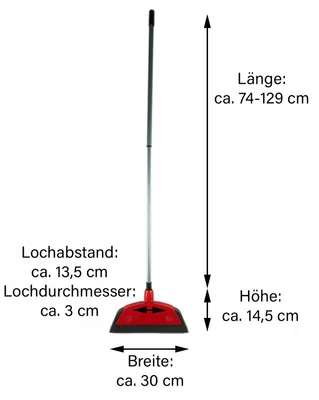 Produktbild von Novaliv Schaumstoffbesen I rot I Besenkopf I Besen Küche Hausbesen Staubbesen Küchenbesen Wunderbesen Haushaltsbesen