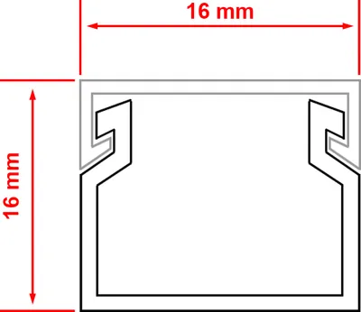 Produktbild von Kabelkanal Installationskanal weiß selbstklebend schraubbar Kabelleiste PVC