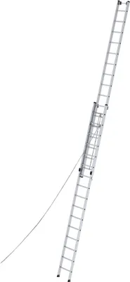 Produktbild von Günzburger Steigtechnik Sprossen-Seilzugleiter 2tlg. ohne Traverse 2 x 16 Sprossen - 021216