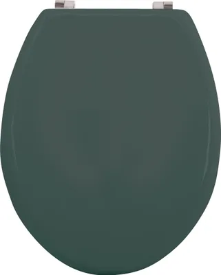 Immagine prodotto di MSV Sedile WC Coperchio del WC Anima in legno MDF "verde scuro" Cerniere in acciaio inox - qualità elevata e stabile