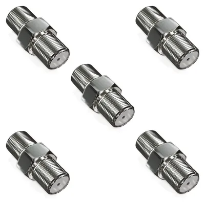 Produktbild von deleyCON SAT Adapter Verbinder Koaxialkabel, 2x F-Buchse, 5 Stück