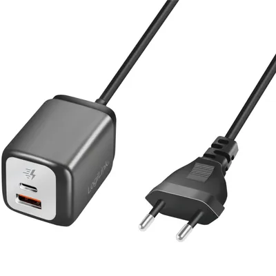 Zdjęcie produktu dla LogiLink PA0314 Podwójna wtyczka adaptera USB LogiLink, złącze USB-A i USB-C