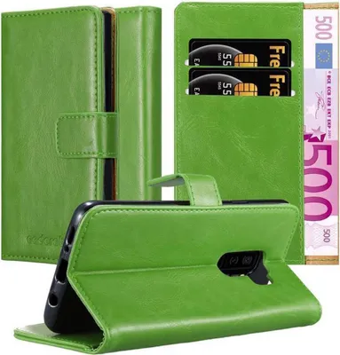 Produktbild von Cadorabo Hülle für Samsung Galaxy S9 PLUS Schutzhülle in Grün Handyhülle Book Tasche Case Etui Luxury
