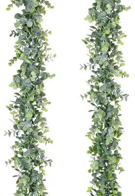 Produktbild von Lvydec Künstliche Eukalyptus-Girlande, künstliche Eukalyptus-Girlande, Hochzeits