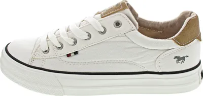 Produktbild von Mustang Damen Sneaker Halbschuhe Freizeit Schnürung 1272-307, Größe:39 EU, Farbe:Weiß