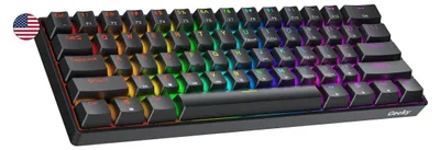 Immagine prodotto di Tastiera da gaming meccanica | Layout 60% | Retroilluminazione RGB LED | Layout ANSI US