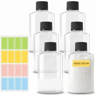 Immagine prodotto di Set da 6 flaconi ricaricabili da viaggio, capacità 100 ml, in PET