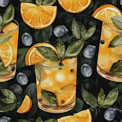 Image de OUTDOOR DECOSTOFFE OXFORD - Motif de cocktail | DX8348