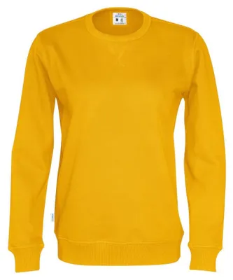 Image de Cottover - Sweatshirt pour hommes, col rond, modèle ET375 (Taille L) (Jaune)