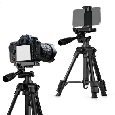 Productafbeelding van Statief voor camera, verstelbaar tot 63 cm, geschikt voor smartphones en camera's