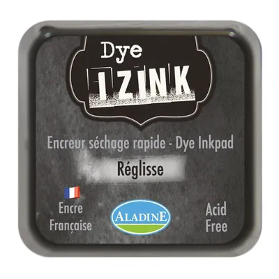 Produktbild von Aladine IZINK DYE Stempelkissen Réglisse / Schwarz