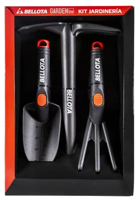 Productafbeelding van Bellota 2994 - Tuinsets, bestaande uit: schop, cultivator met 3 tanden, en een dubbele ploeg