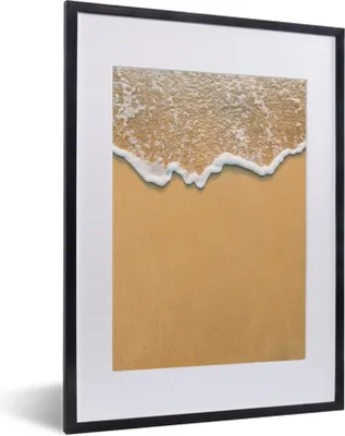 Produktbild von MuchoWow® Gerahmtes Poster Strand - Sommer - Meer 30x40 cm - Poster mit Schwarzem Bilderrahmen Wandposter Rahmen Foto Bilder - Wandposter Schlafzimmer