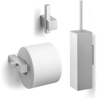 Produktbild von ZACK Carvo Toilettenzubehörset 3-in-1 Quadratisch Edelstahl
