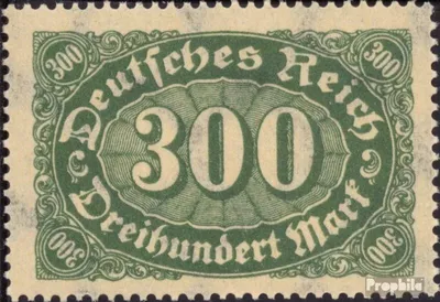 Produktbild von Briefmarken Deutsches Reich 1922 Mi 249I, h mit Häkchen gestempelt Ziffern Ergänzungs-Werte