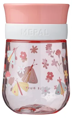 Productafbeelding van 360° oefenbeker Mepal Mio 300 ml - Little Dutch - Flowers & Butterflies