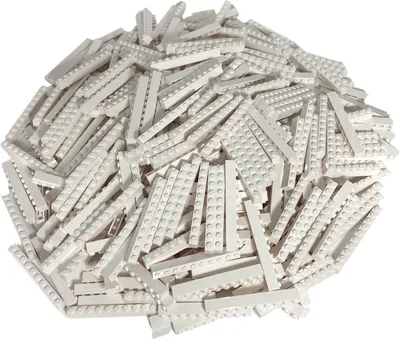 Produktbild von LEGO® 1x10 Steine Hochsteine Weiß - 6111 NEU! Menge 250x