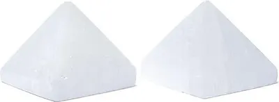 Image de Pyramide de sélénite - paquet de 2 pièces - ± 5 cm