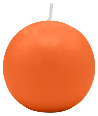 Produktbild von Kugelkerzen Karotte Dunkel-Orange Ø 40 mm, 12 Stück