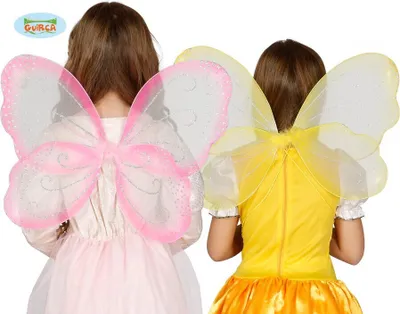 Produktbild von Märchenhafte Feen Schmetterlings Accessoire Flügel Zauberhaftes Kostüm Highlight Für Karneval World Book Day Magisches Spiel Erlebnis Fantasievoll, Farbe: Pink