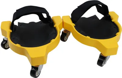 Produktbild von 2er-Pack flexible Knieschoner mit Rollen für Garten, Baustelle