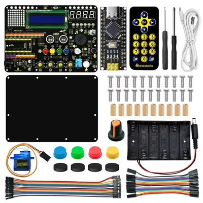 Immagine prodotto di Kit di avviamento Arduino Nano - 15 moduli - 30 progetti - Imparare l'elettronica