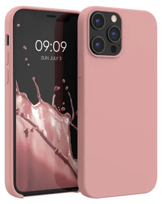 Produktbild von kwmobile Handyhülle für iPhone 12 Pro Max Hülle, für iPhone 12 Pro Max Case - Hülle Silikon - kabelloses Laden - Winter Rose