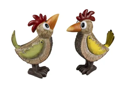 Produktbild von 1 Stück von 2 Varianten Osterdekoration Osterhuhn Osterschmuck lustige Hühner 23cm