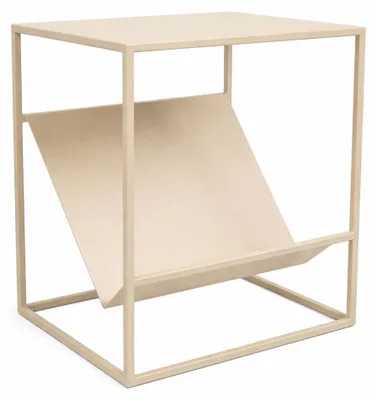 Produktbild von LOFT42 Maggy Beistelltisch mit Zeitungsablage - Metall - Schwarz - 47x36x29
