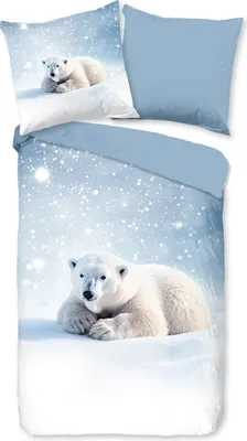 Produktbild von Duvet cover Good Morning 135x200 + 1* 80x80 cm - polar bear