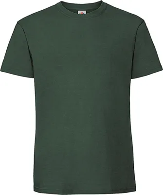 Produktbild von Fruit of the Loom 61-422-0 | Iconic 195 Ringspun Premium T / Waschbar bis 60 °C - Farbe: Bottle Green - Größe: L