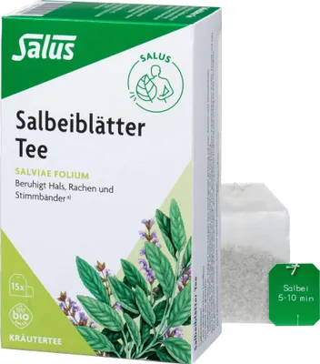 Obrázek produktu pro Salus Šalvějové listy, bylinný čaj, Salviae folium 15 St