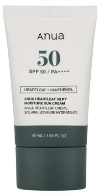 Produktbild von Anua Heartleaf Silky Moisture Sun Cream SPF50+ PA++++
