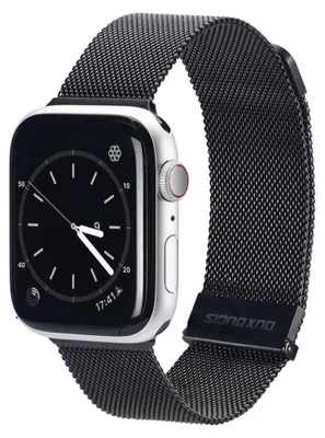 Produktbild von Dux Ducis Magnetband Uhrenarmband kompatibel mit Watch 7 / SE Gehäuse 41/40/38 mm Schwarz