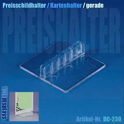 Produktbild von Schildhalter 46mm / Steckschlitz (gerade) (10 Stück)