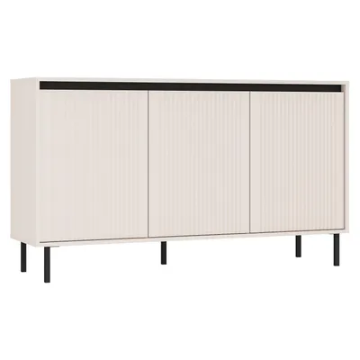 Productafbeelding van AX LIVING Dressoir Bodrum, commode met 3 deuren, 149 cm, zandbeige