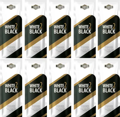 Produktbild von Asther White 2 Black Sonnenstudio Intensiv Tan Enhancer - 10er Set á 15ml