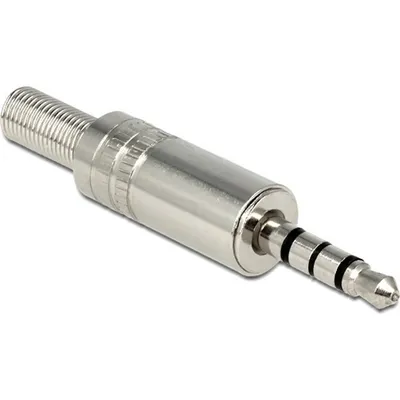 Produktbild von DELOCK Klinkestecker 3,5mm 4Pin lötbar silber