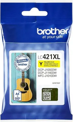 Obrázok produktu pre Brother – atramentová kazeta LC-421XLY žltá | 5 ks