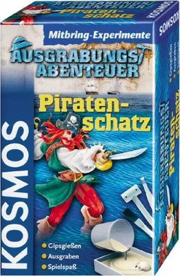 Produktbild von KOSMOS Piratenschatz Mitbring Experimente Ausgrabungsset Abenteuer Lernspielzeug