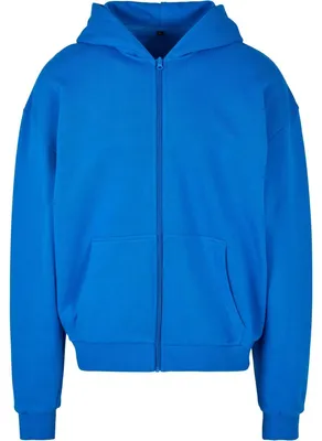 Imagen del producto de Construye tu marca: Sudadera con cremallera completa para hombre, modelo TN3609 (Talla L), color azul cobalto